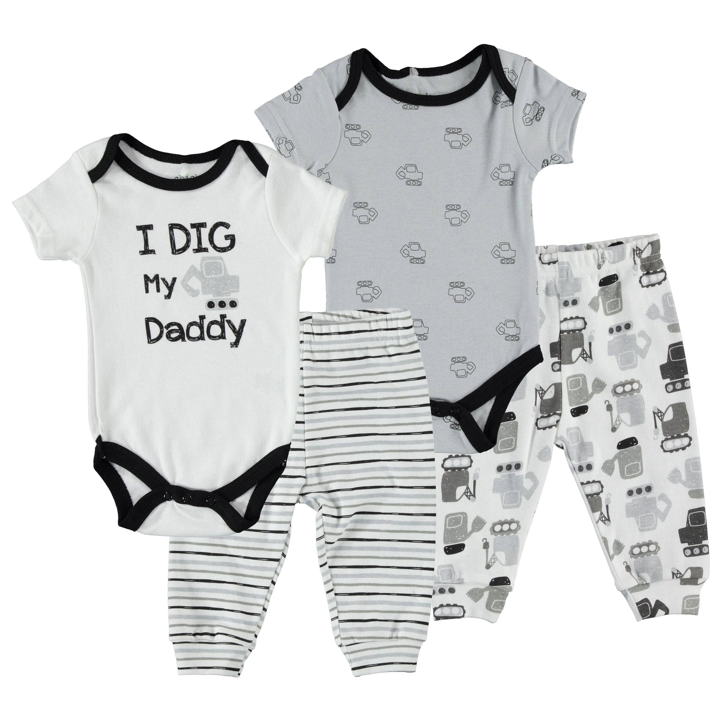 Baby Boy Jogger Set 2-Pack: Onesie & Pants