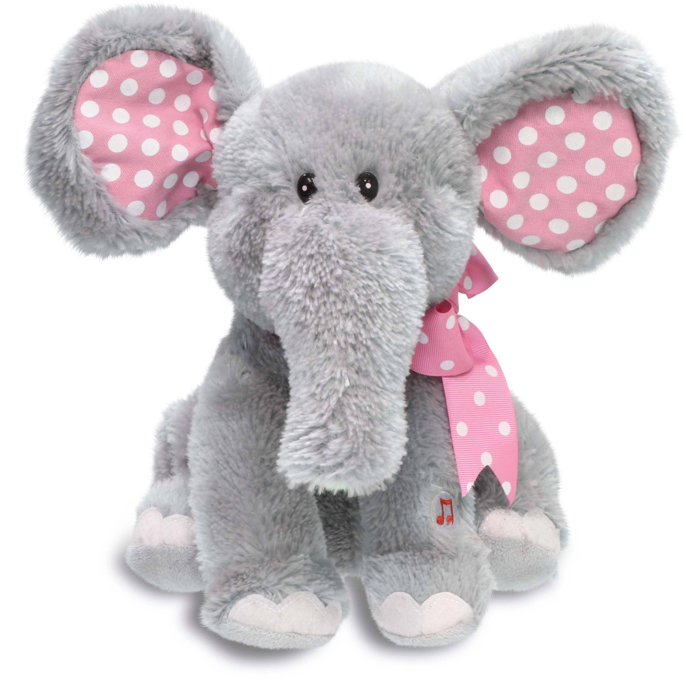 Ellie (Soft Grey Singing Dancing Elephant Kids Plush Toy)