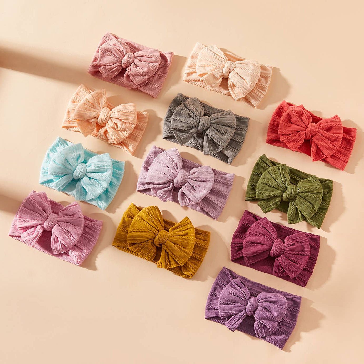 Solid Bowknot Hairbands for Girls