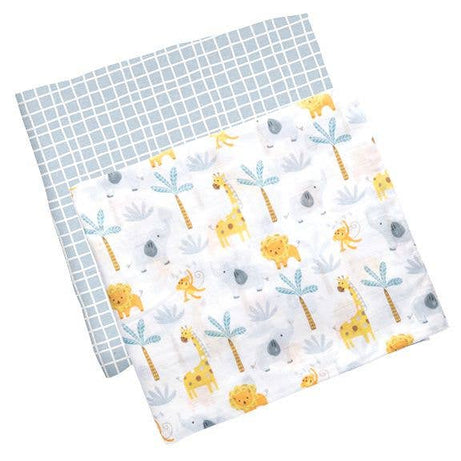 Cotton Muslin Swaddles - 2 Pack